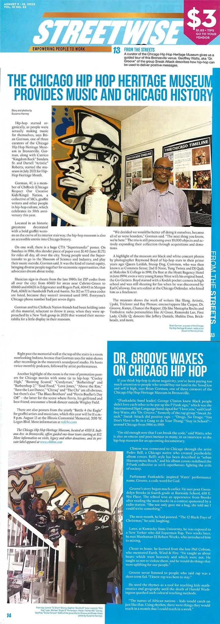 StreetWise clipping about the Chicago Hip Hop Heritage Museum